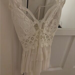 NaNa Ivory Lace Top